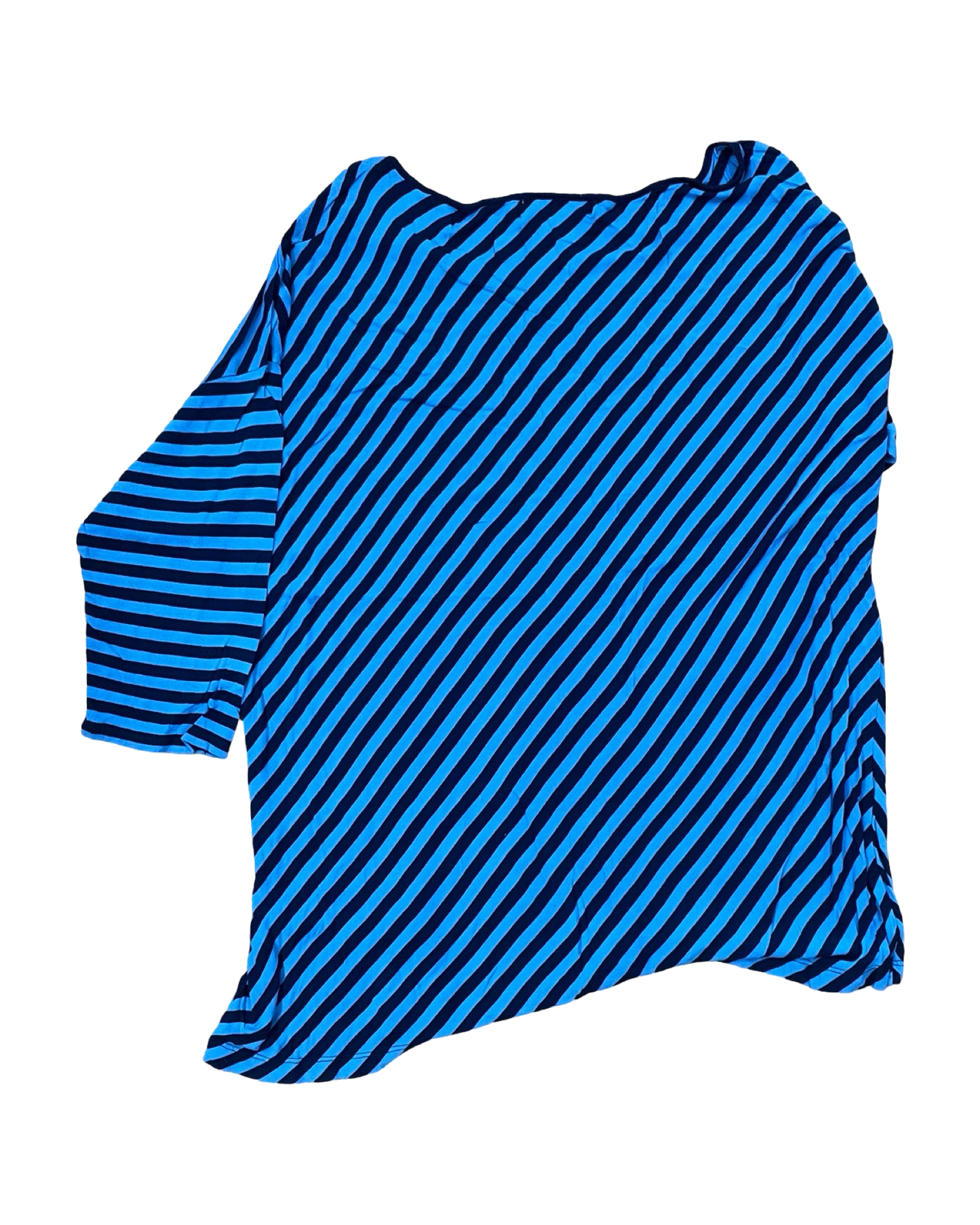Top 3/4 Sleeve By Liz Claiborne In Blue, Size:1X