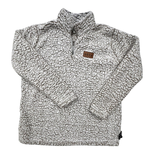 Jacket Fleece By j. america In Brown & White, Size:Xxl