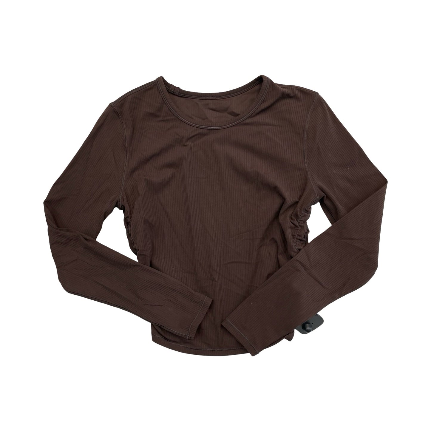 Athletic Top Ls Crewneck By Lululemon In Brown, Size:6