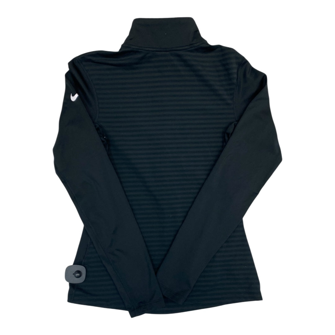 Athletic Top Ls Collar By Nike In Black, Size:M