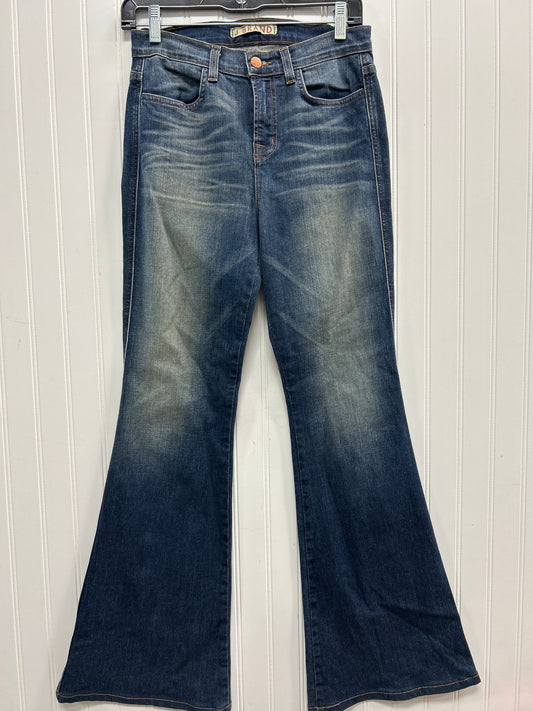 Jeans Flared By J Brand In Blue, Size:4