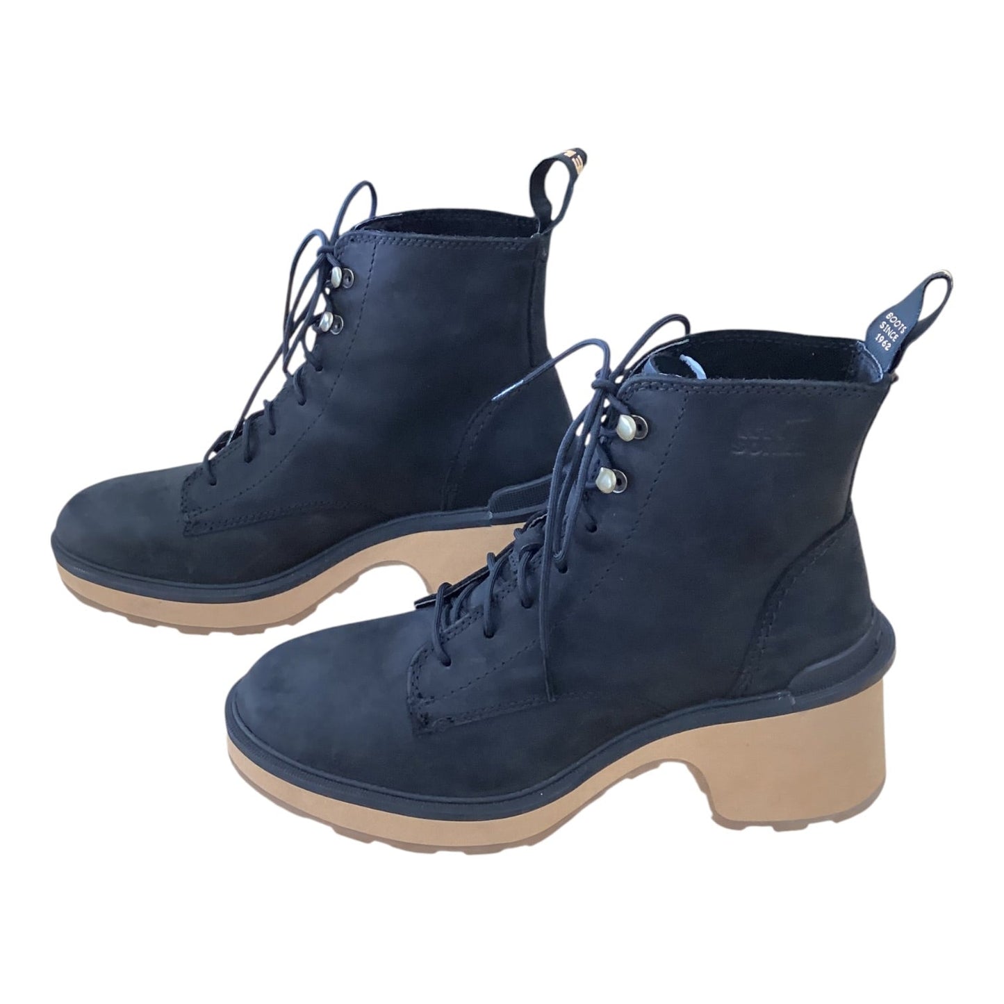 Boots Ankle Heels By Sorel In Black, Size:7.5