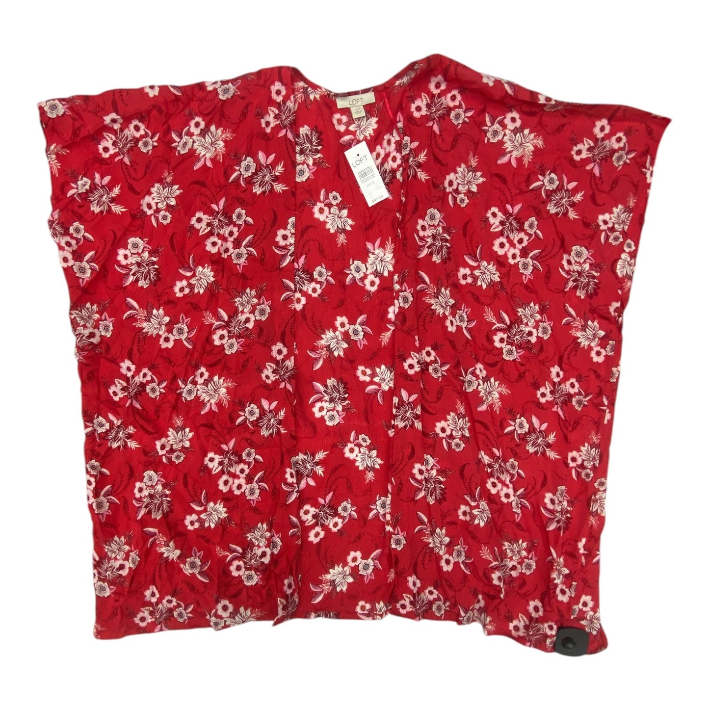 Kimono By Loft In Red & White, Size:Xs