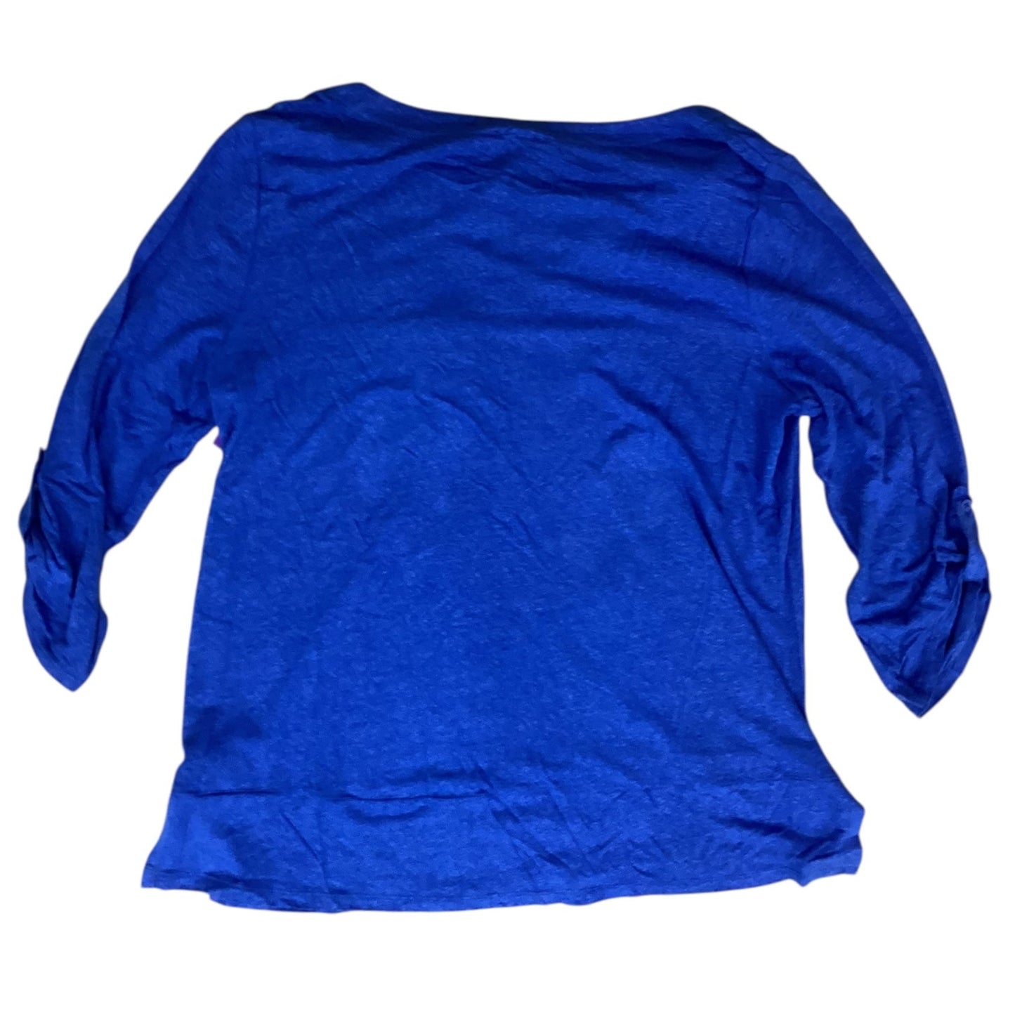 Top 3/4 Sleeve By Cupio In Blue, Size:L