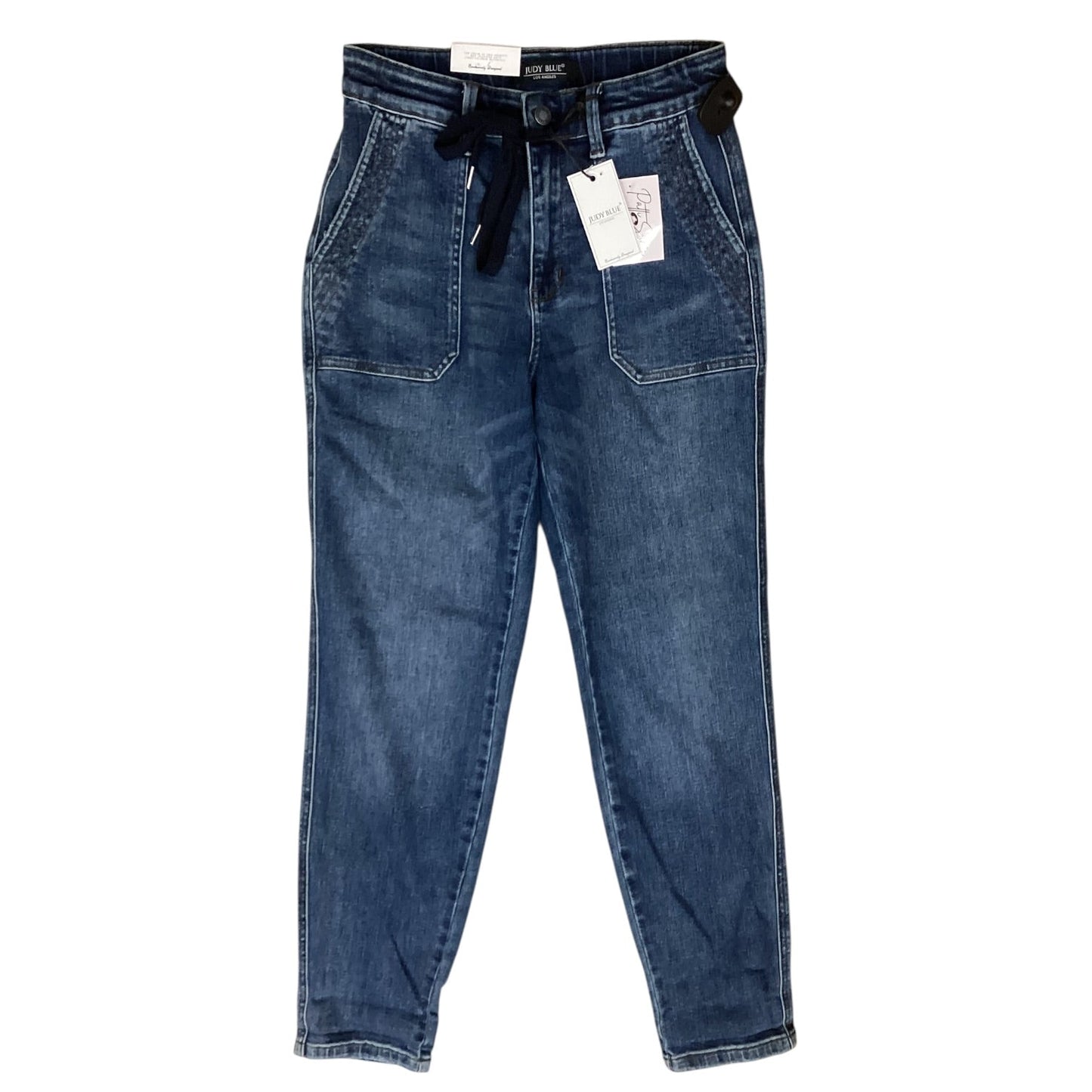 Jeans Straight By Judy Blue In Blue Denim, Size:4