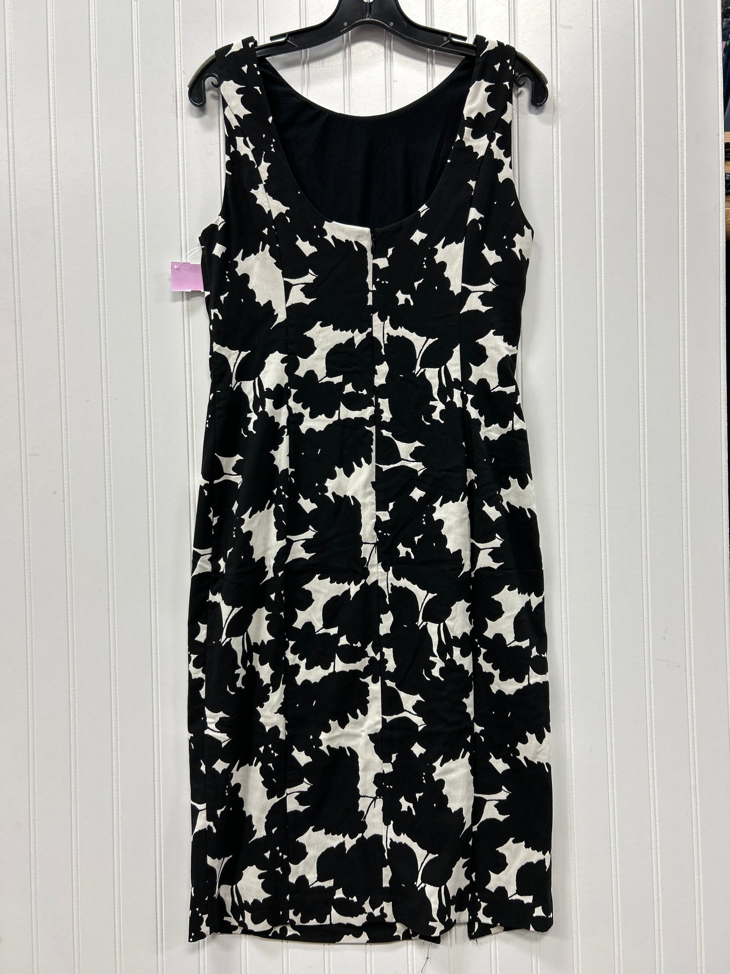 Dress Casual Midi By White House Black Market In Black & White, Size:10