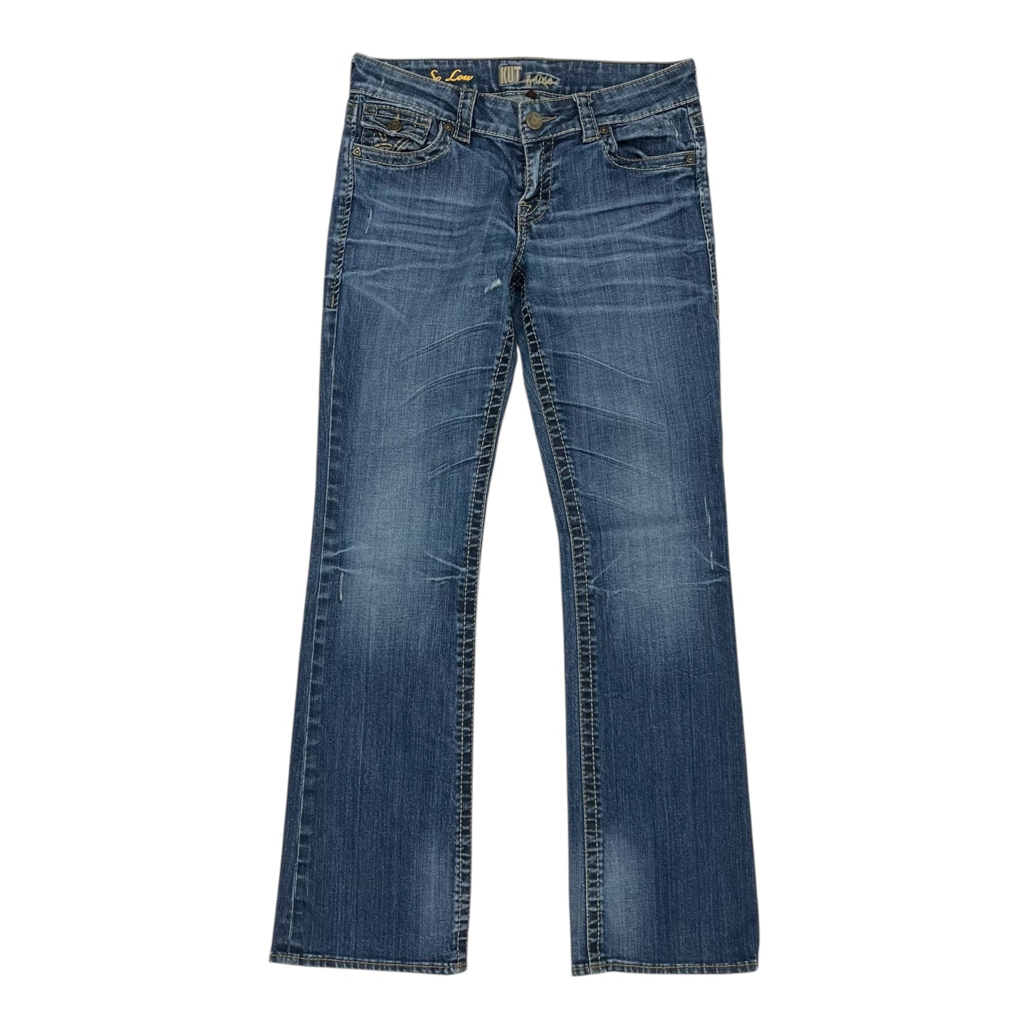 Jeans Boot Cut By Kut In Blue Denim, Size:8