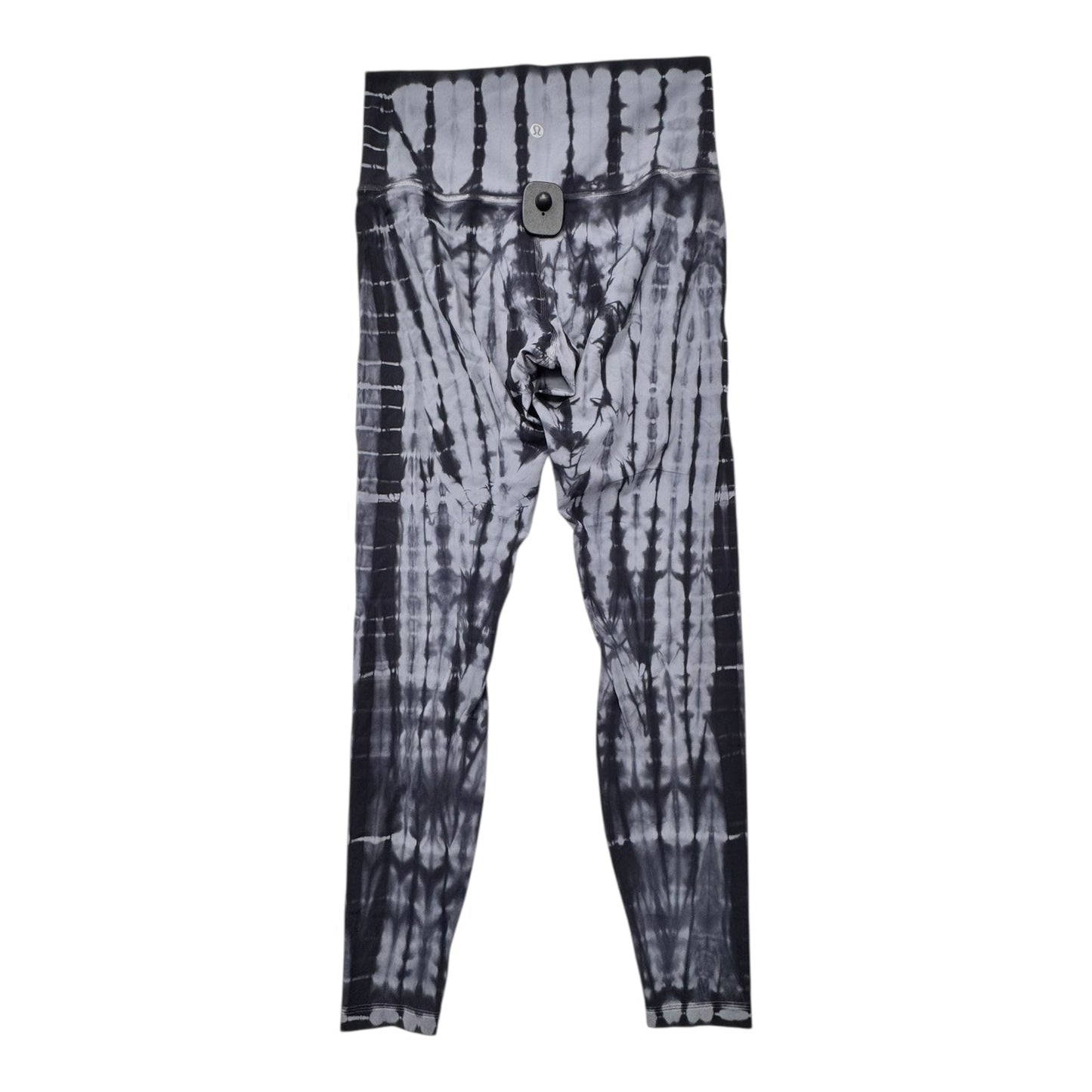 Athletic Leggings By Lululemon In Black & Grey, Size:8