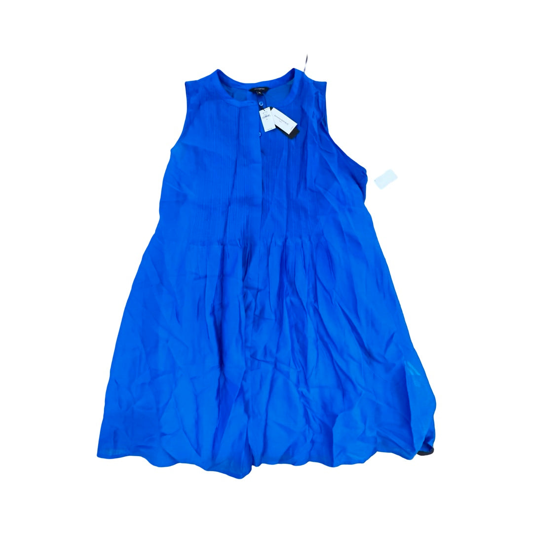Dress Casual Midi By Banana Republic In Blue, Size:Xl