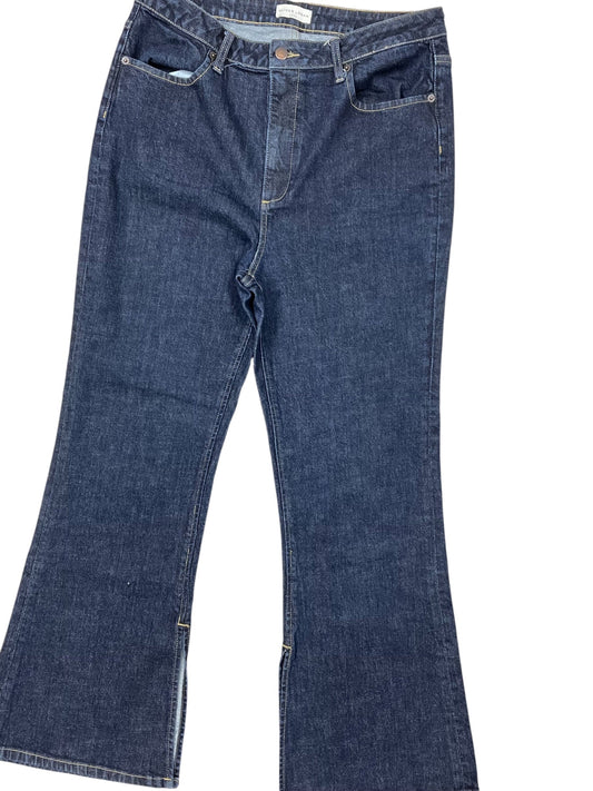 Jeans Flared By Clothes Mentor In Blue Denim, Size:14