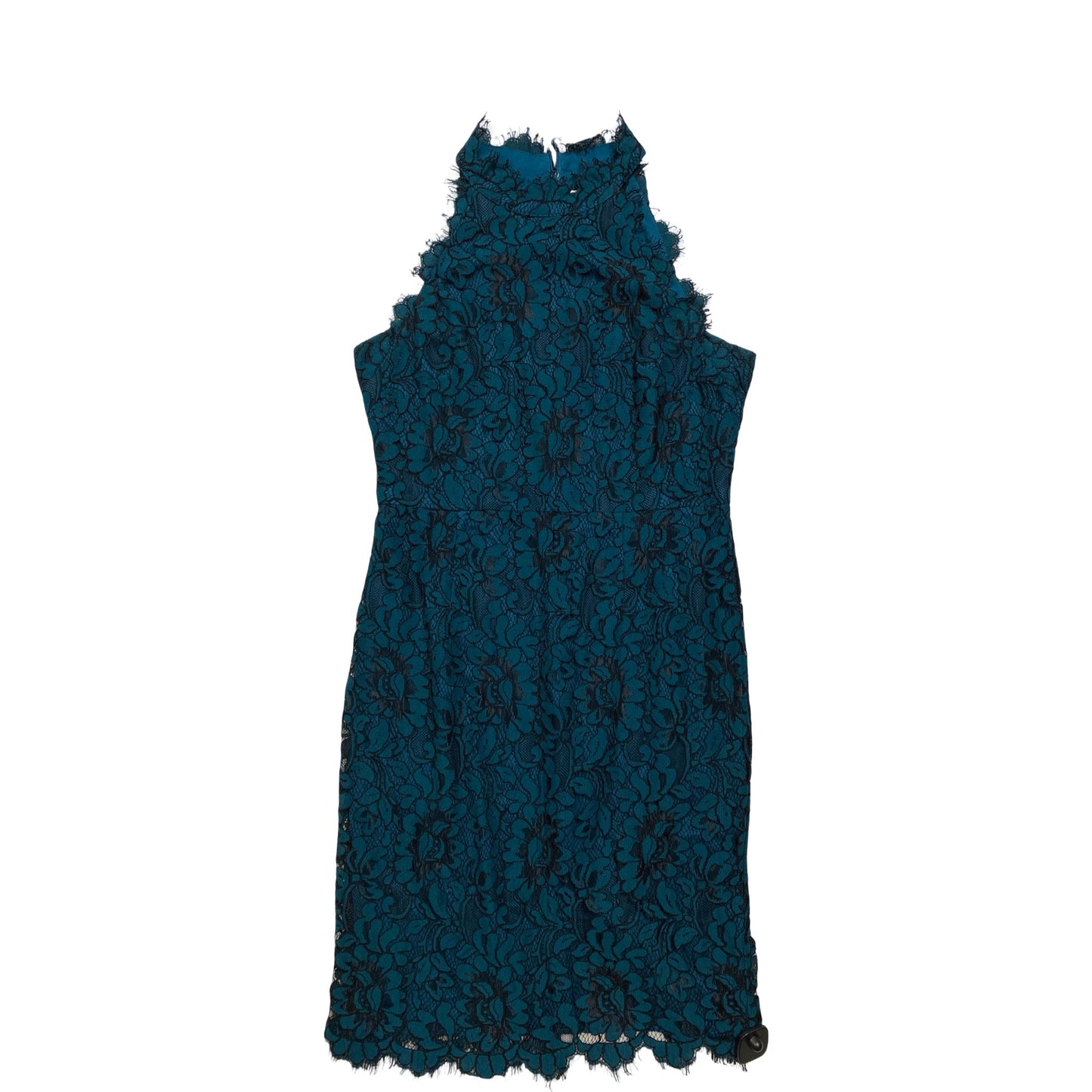 Dress Party Midi By Eliza J In Black & Green, Size:14