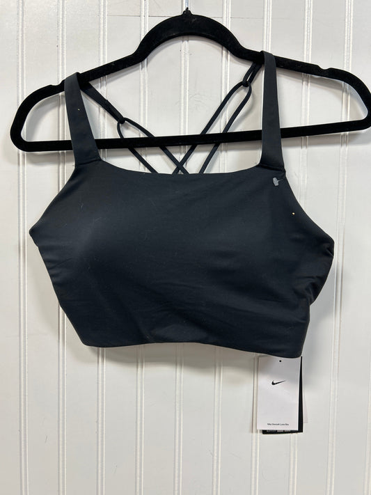 Athletic Bra By Nike Apparel In Black, Size:L NWT