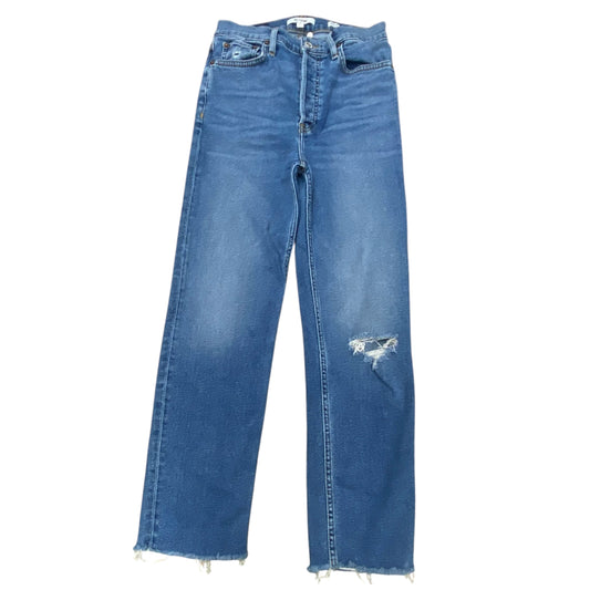 Jeans Boot Cut By Re/Done In Blue Denim, Size:4