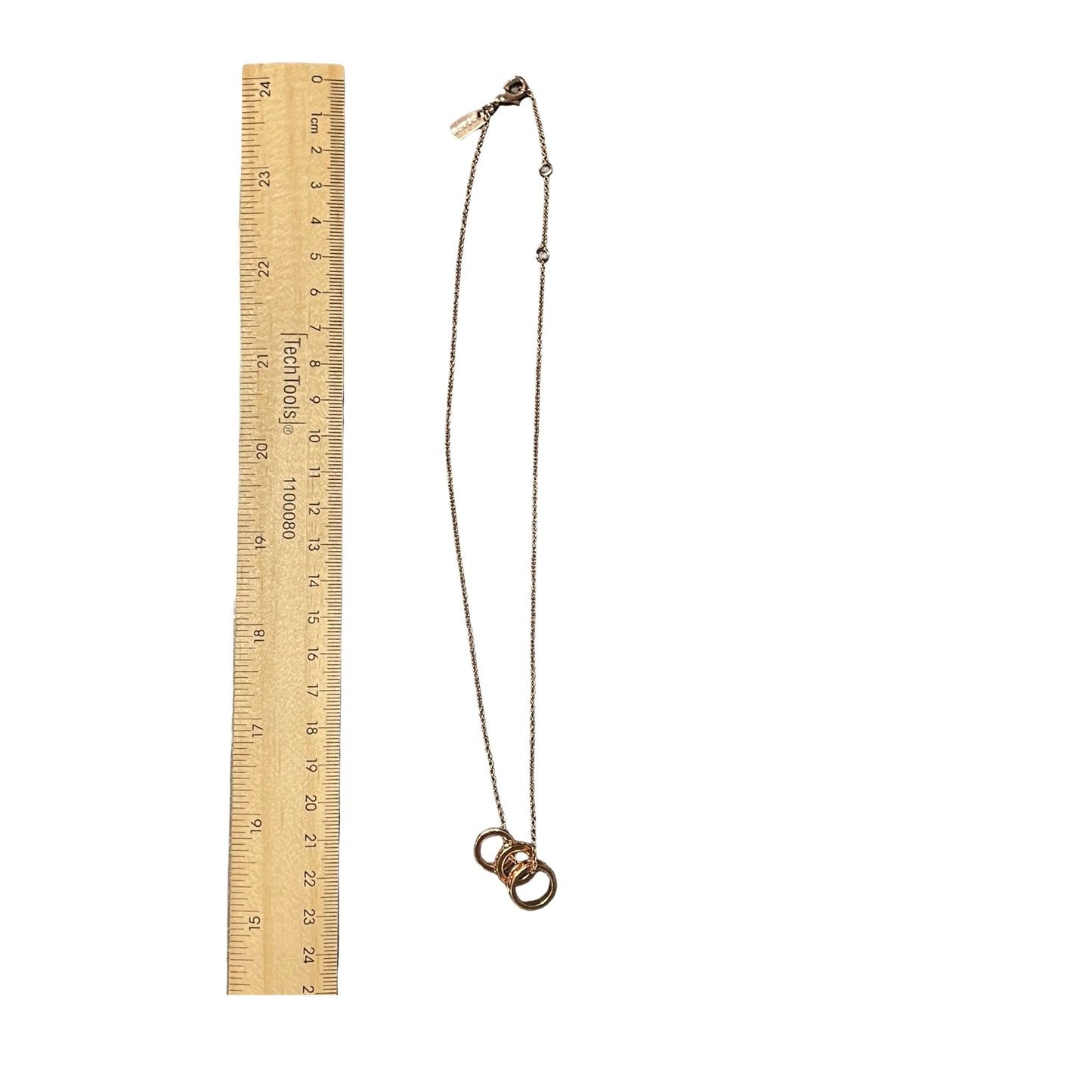 Necklace Designer By Coach In Rose Gold