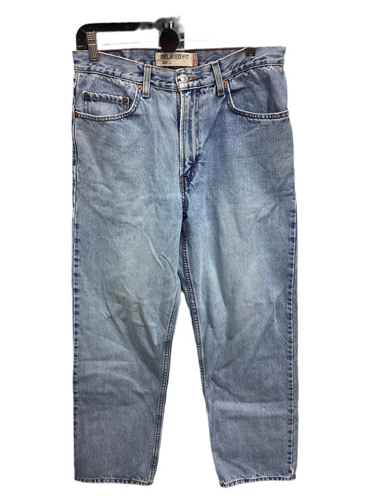 Jeans Straight By Levis In Blue Denim, Size:8