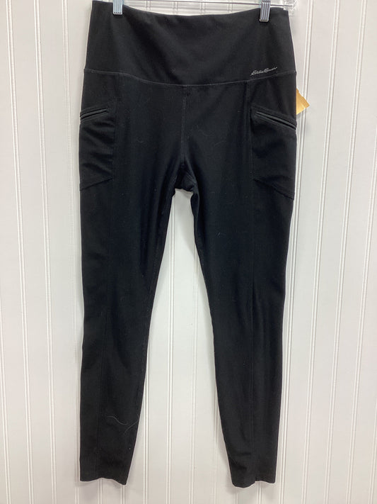 Athletic Leggings By Eddie Bauer In Black, Size:M
