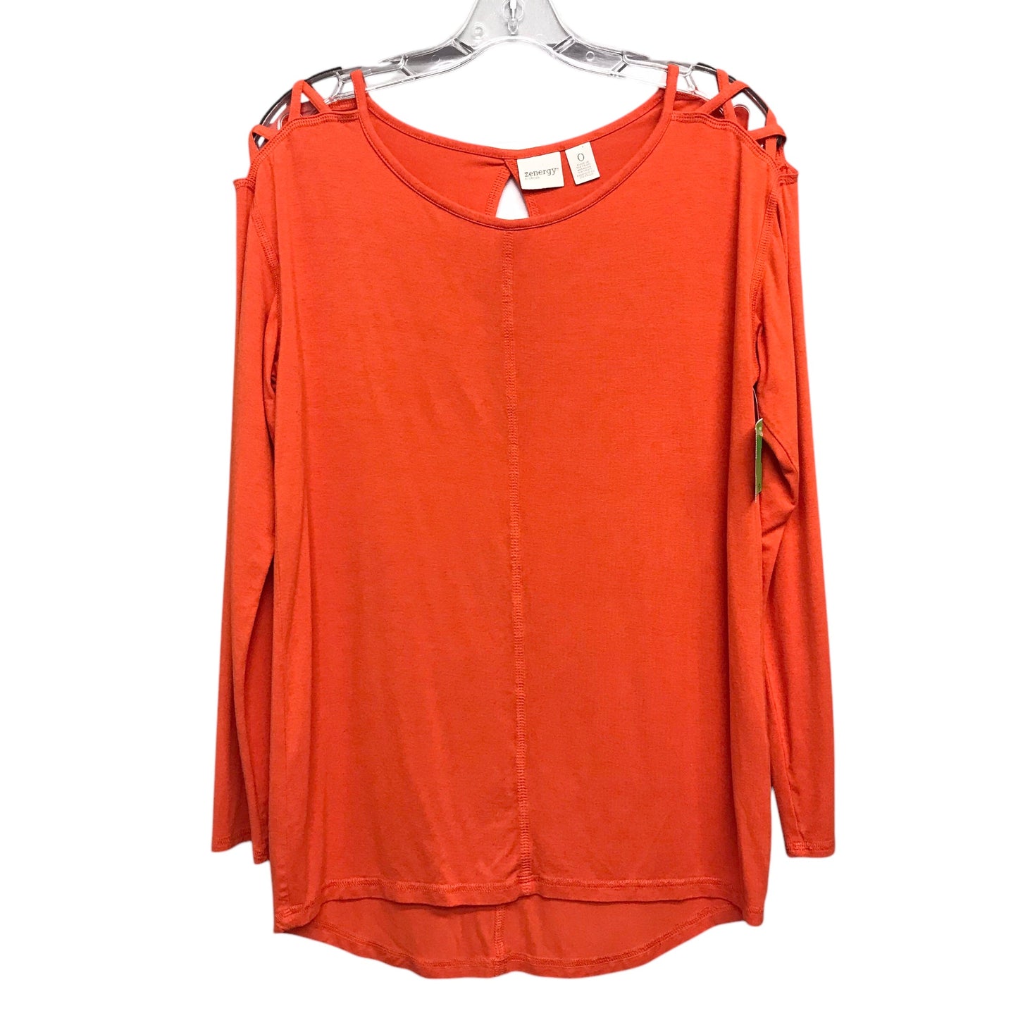 Top Ls By Zenergy By Chicos In Orange, Size:Xs