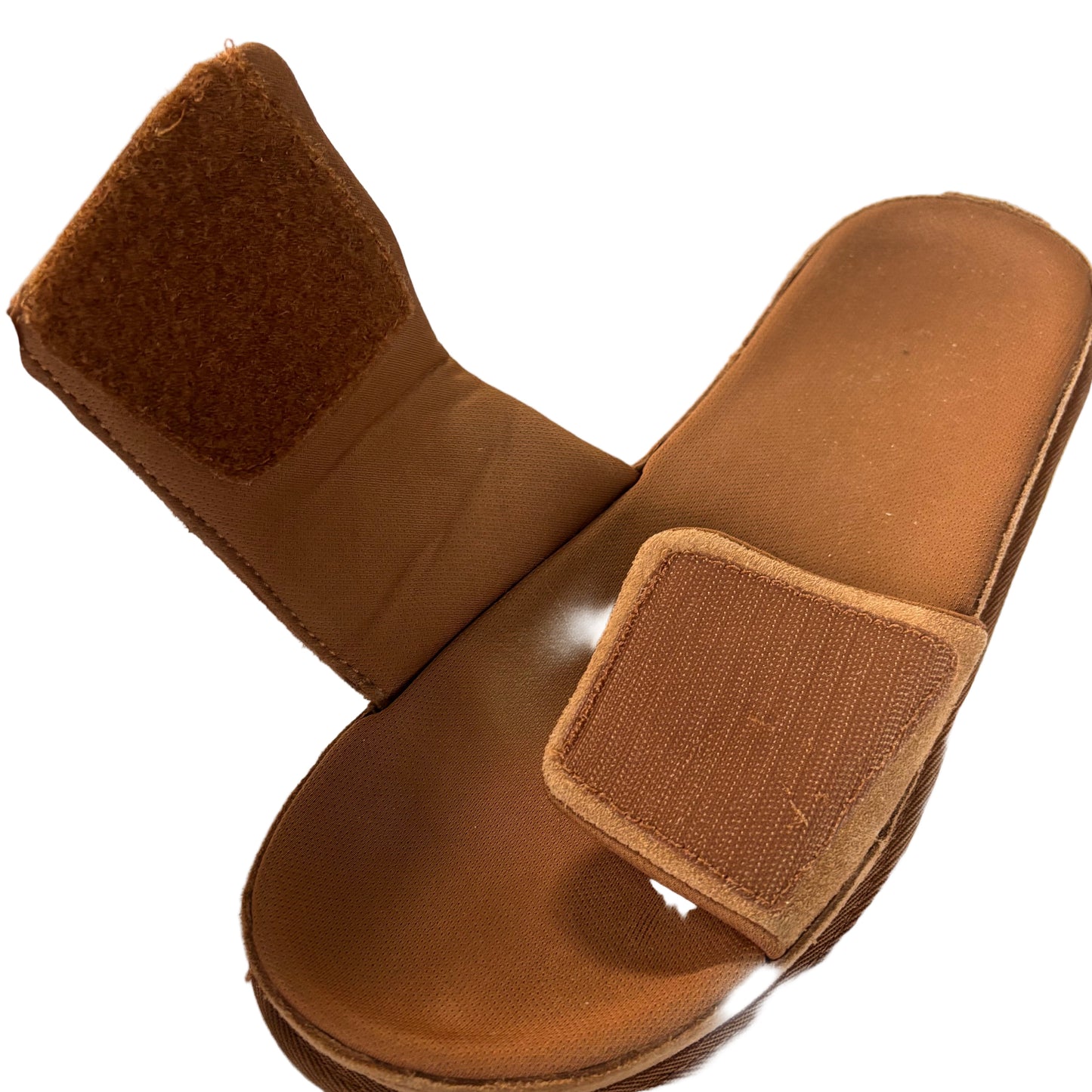 Shoes Designer By Ugg In Brown & Red, Size: 11