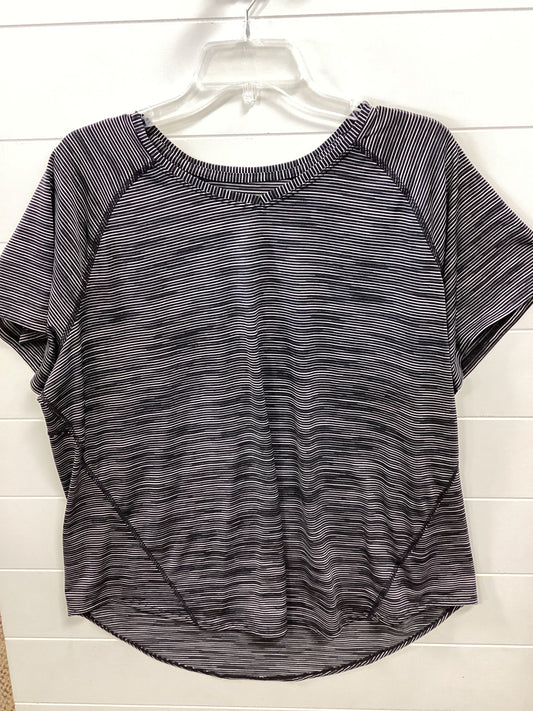 Athletic Top Ss By Tek Gear In Black, Size:1X