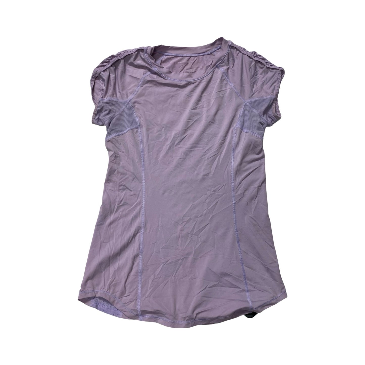 Athletic Top Ss By Lululemon In Purple, Size:S