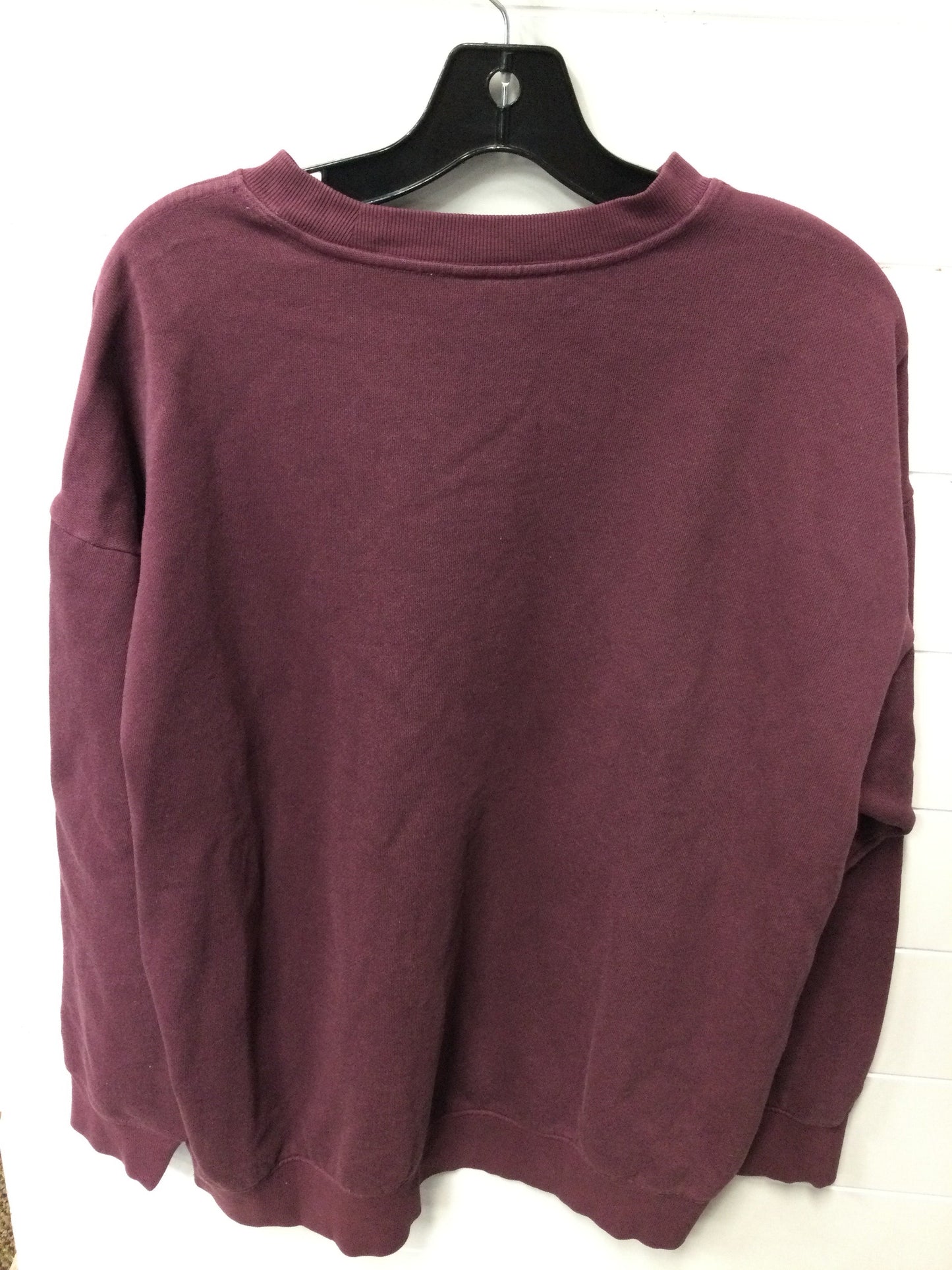 Sweatshirt Crewneck By Pink In Maroon, Size:L