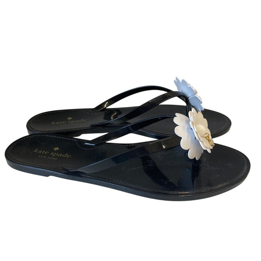 Sandals Designer By Kate Spade In Black, Size:6