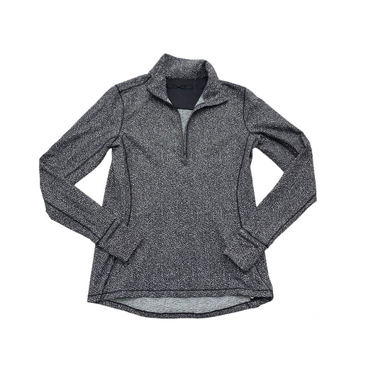 Athletic Jacket By Lululemon In Black & White, Size:10