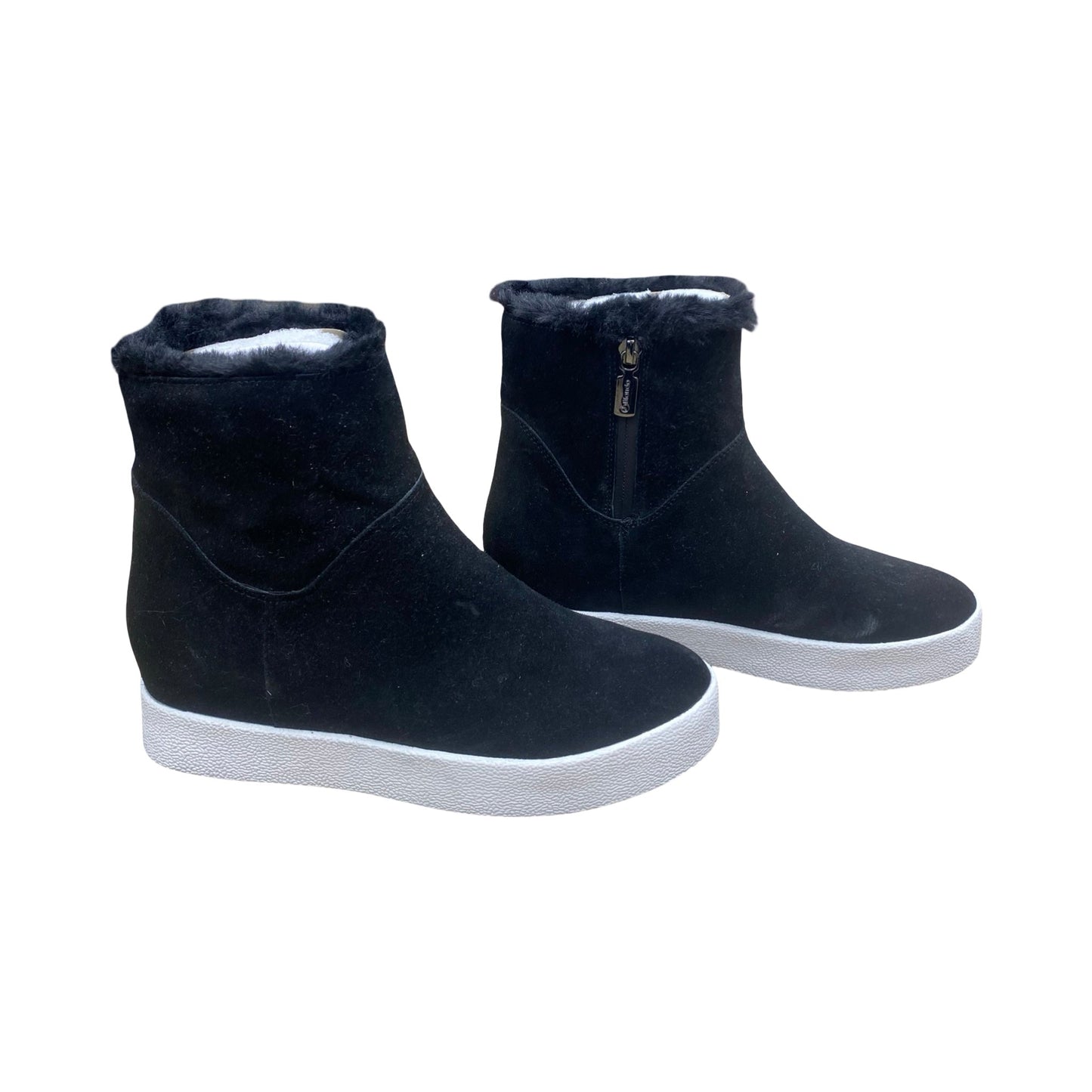 Boots Ankle Flats By Blondo In Black, Size:7.5