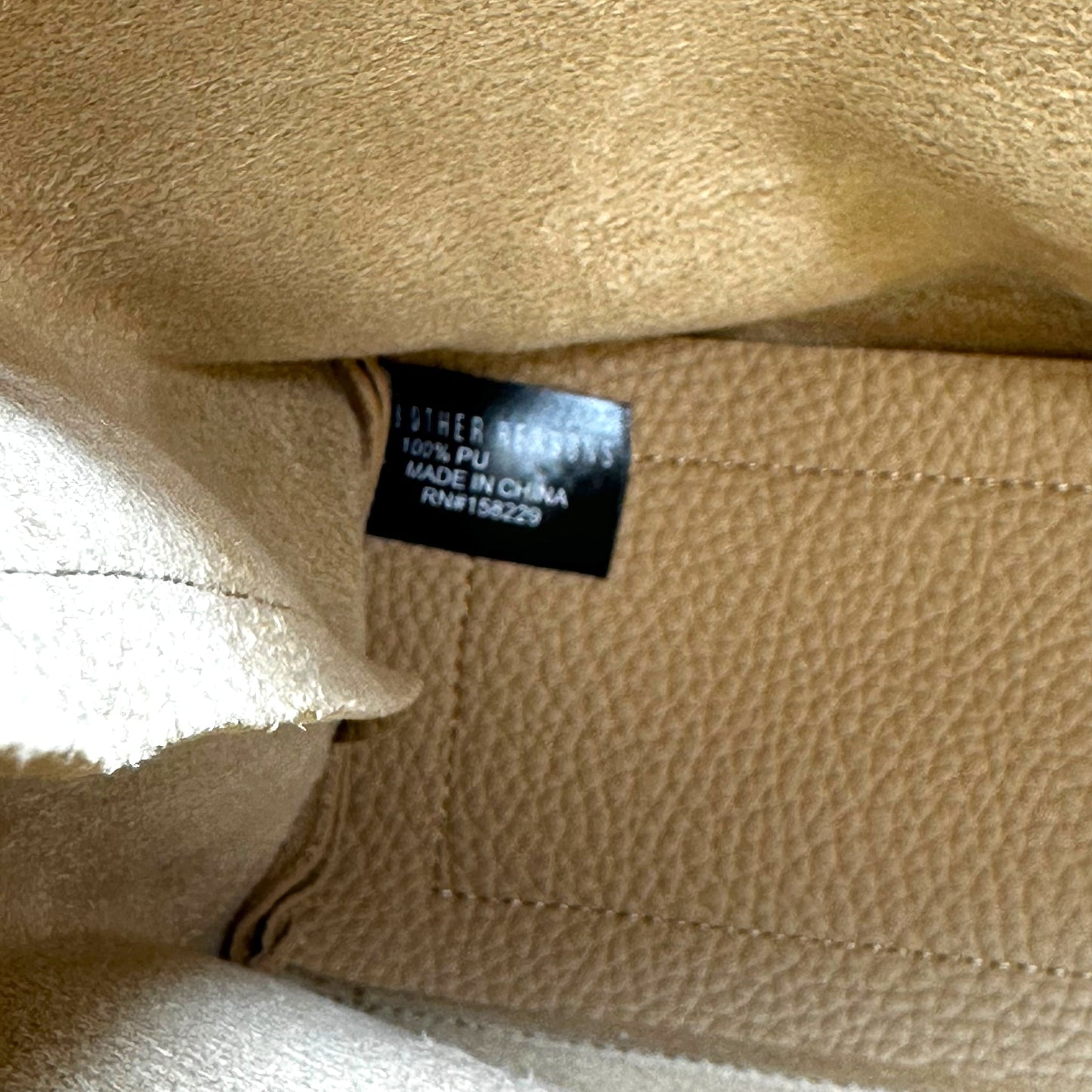 VEGAN LEATHER SLOUCHY BUCKET BAG By 8 Other Reasons, Size: Small