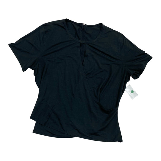 Athletic Top Ss By Lululemon In Black, Size:S