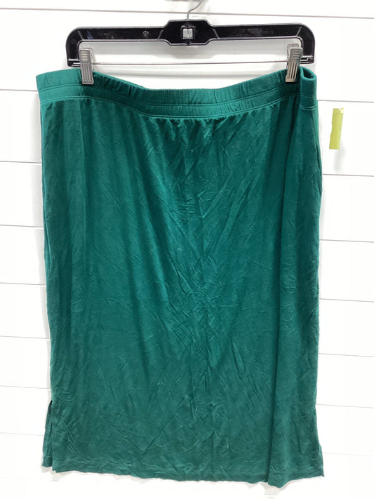 Skirt Midi By Amazon Essentials In Green, Size:Xl