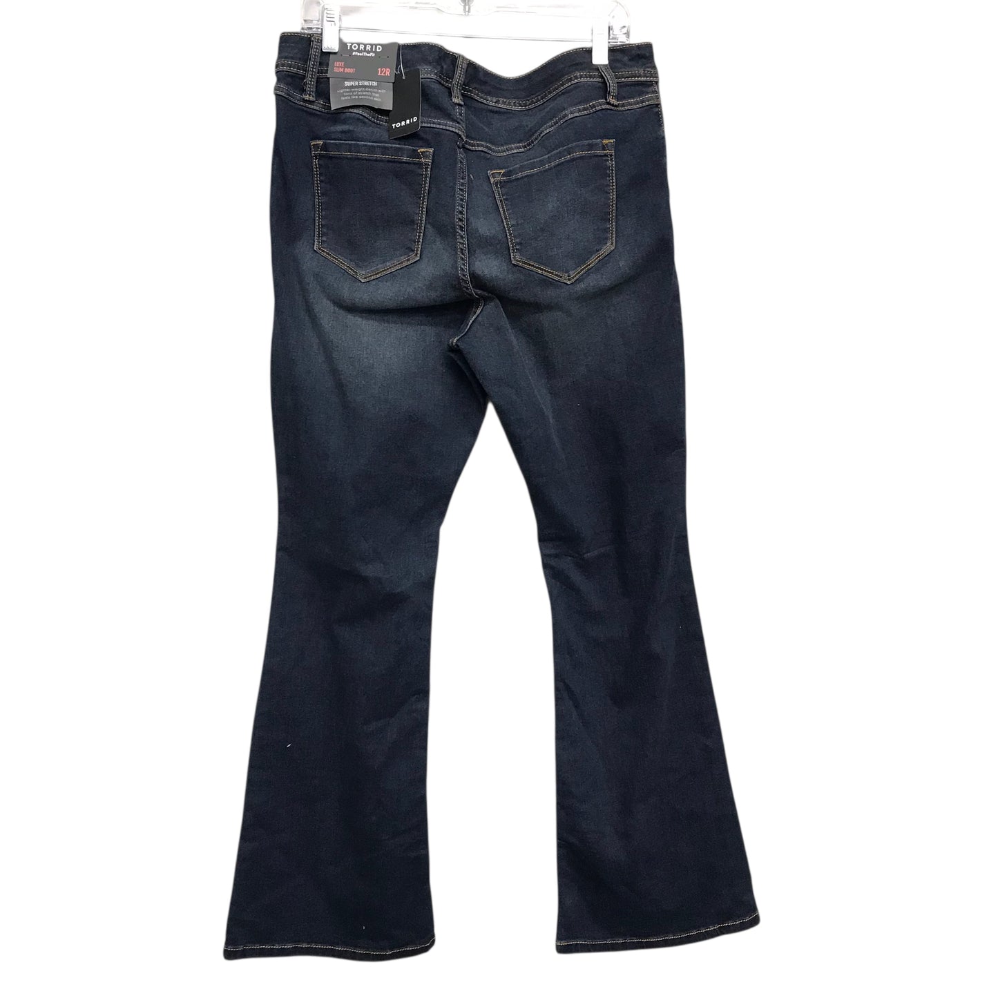 Jeans Skinny By Torrid In Blue Denim, Size:12