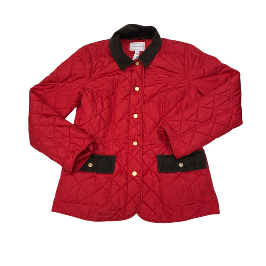 Coat Puffer & Quilted By Charter Club In Red, Size:S