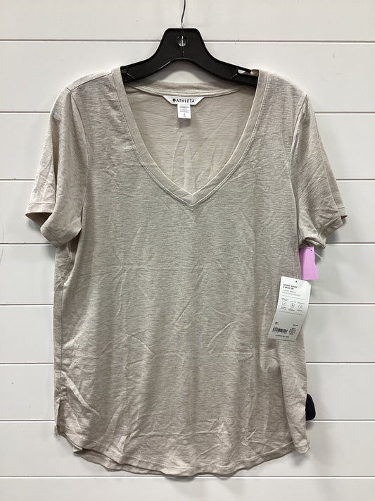 Top Ss By Athleta In Cream, Size:L