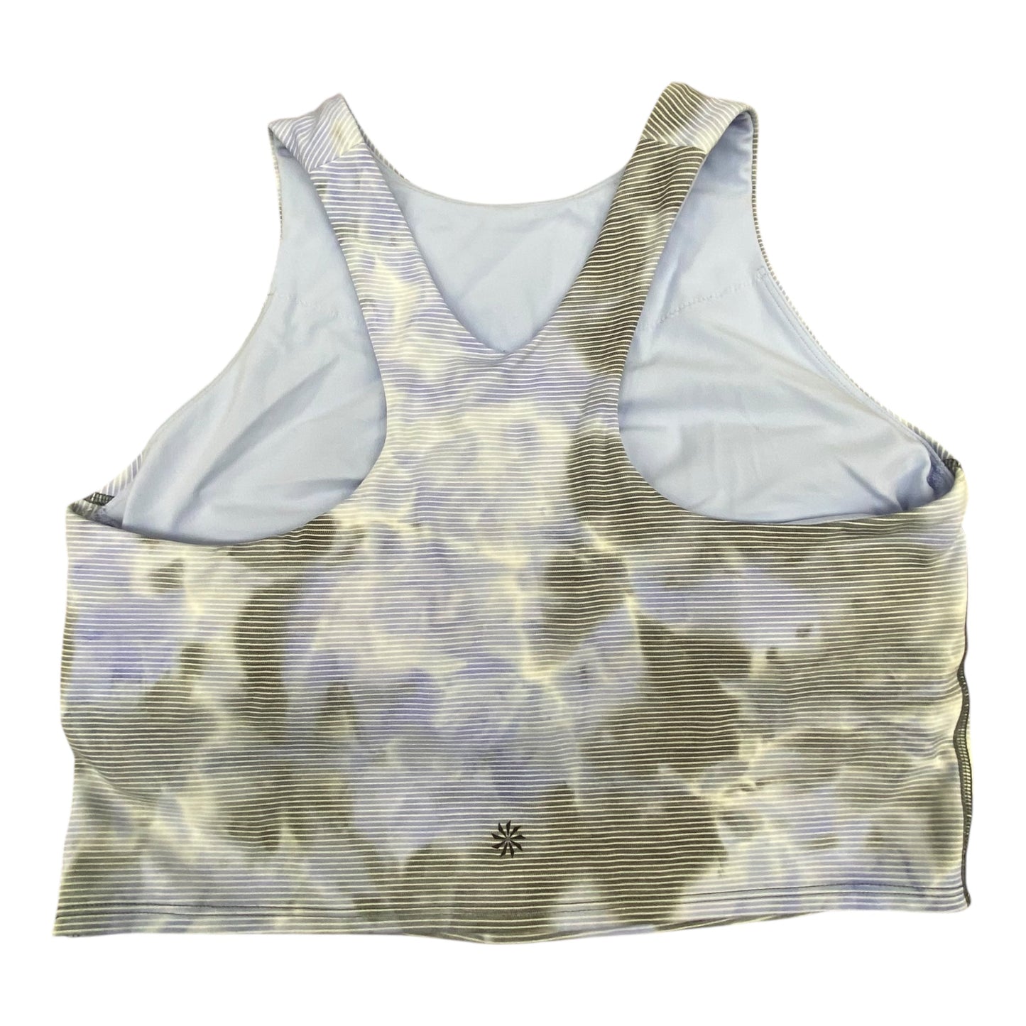 Athletic Bra By Athleta In Blue & Grey, Size:L