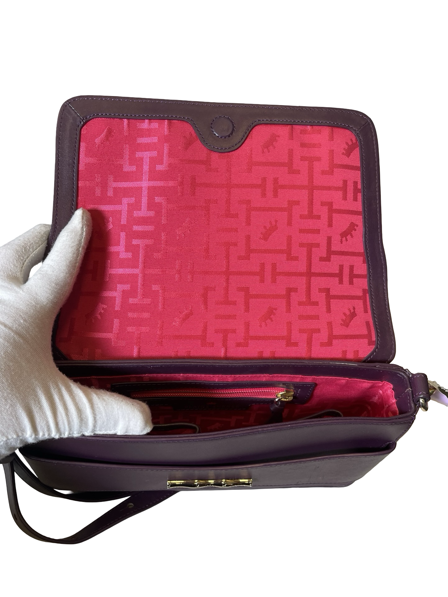 Handbag Leather By Clothes Mentor, Size: Medium