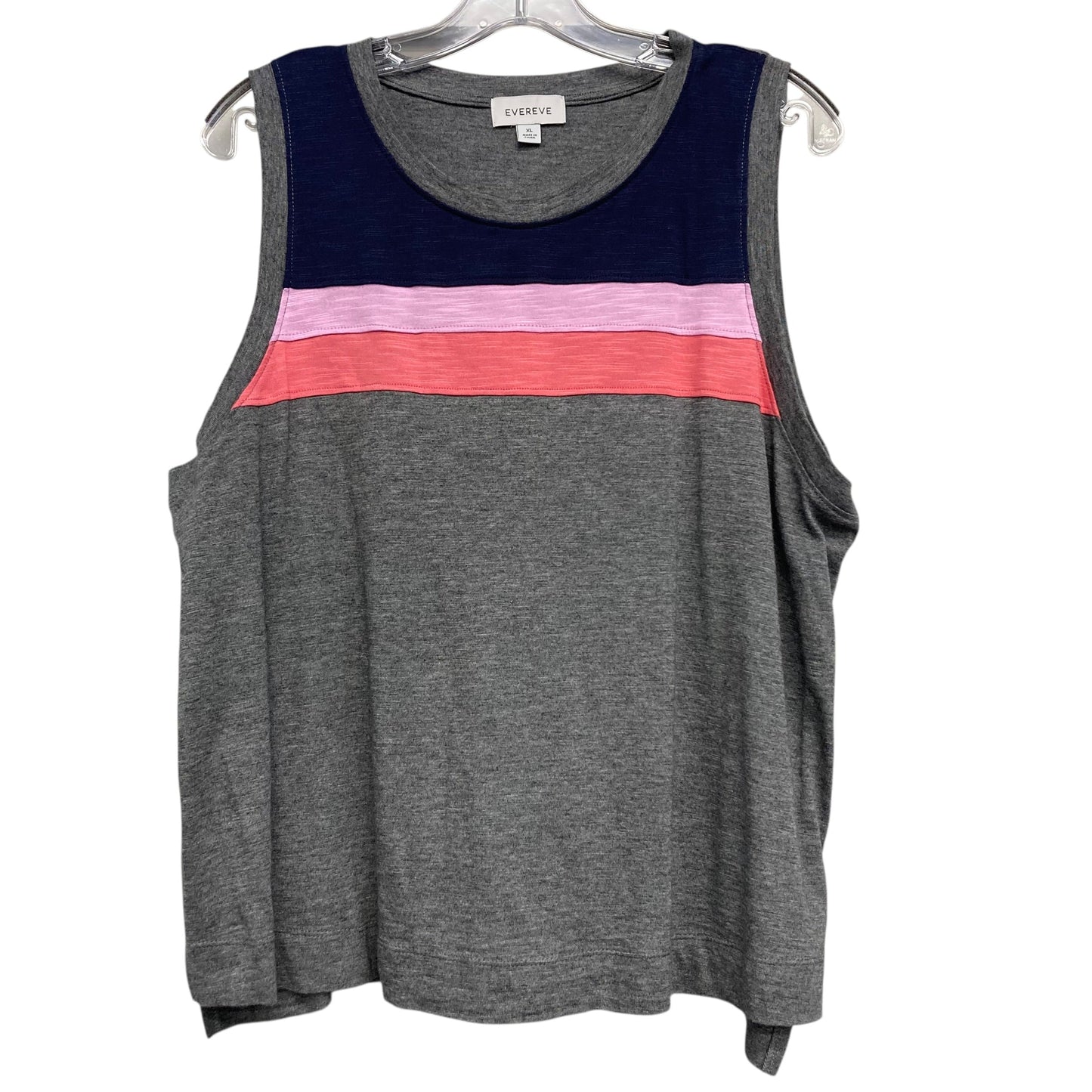 Top Sleeveless Basic By Evereve In Grey, Size:Xl