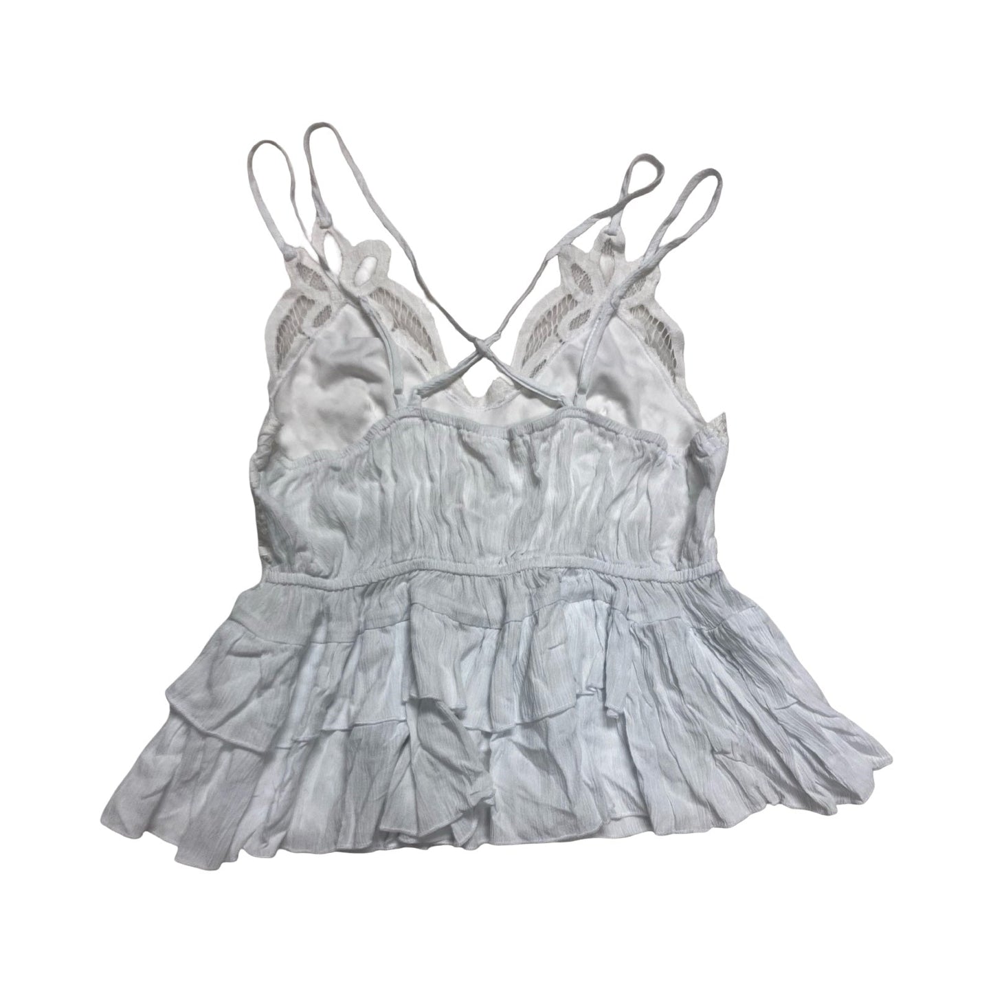 Top Sleeveless By Mi Ami In White, Size:M