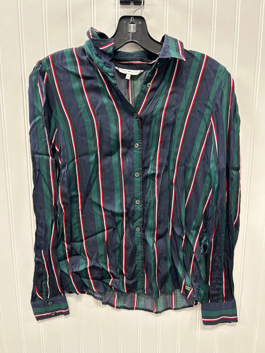 Top Ls By Tommy Hilfiger In Blue & Green, Size:S