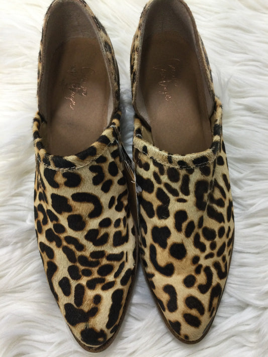 Shoes Heels Block By Crown Vintage In Animal Print, Size:7