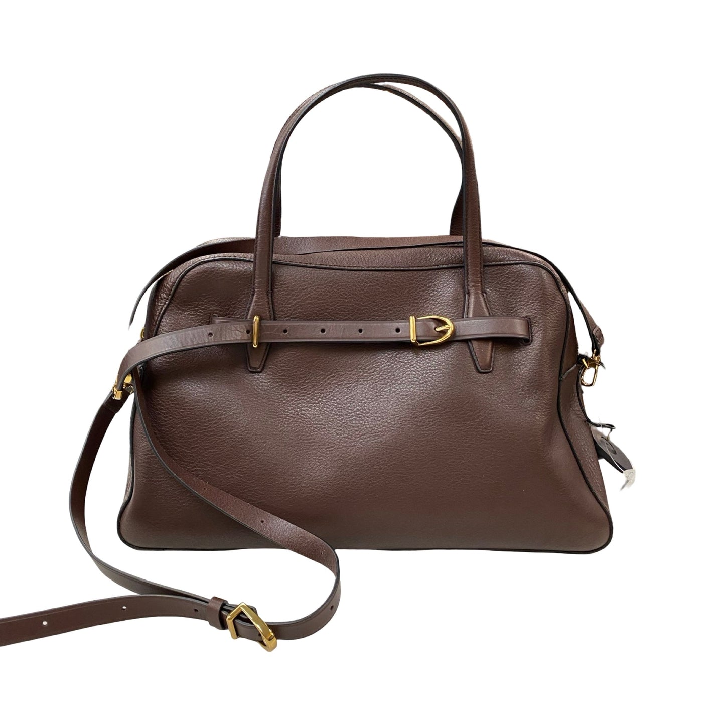Handbag Leather By Madewell In Brown, Size:Medium