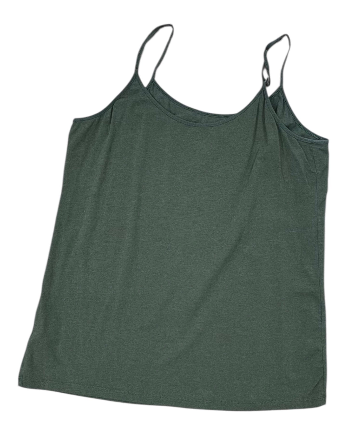 Top Cami By Time And Tru In Green, Size:Xl
