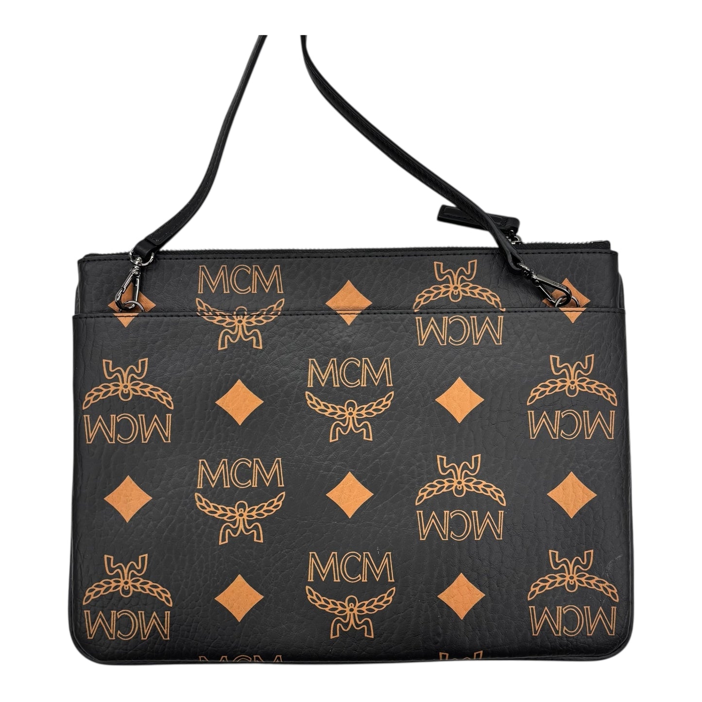 Crossbody Luxury Designer By Mcm In Brown, Size:Medium