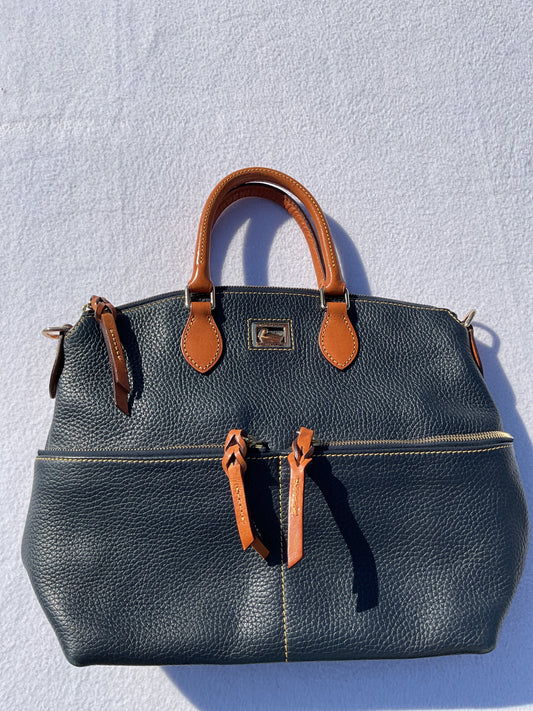 Handbag Designer By Dooney And Bourke In Navy, Size:Medium
