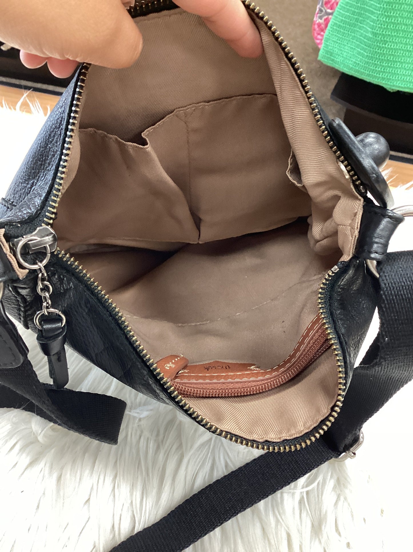 Handbag Leather By The Sak In Black, Size:Large