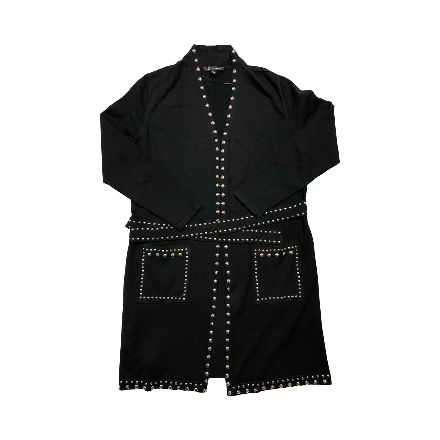 Sweater Cardigan By Inc In Black, Size:L