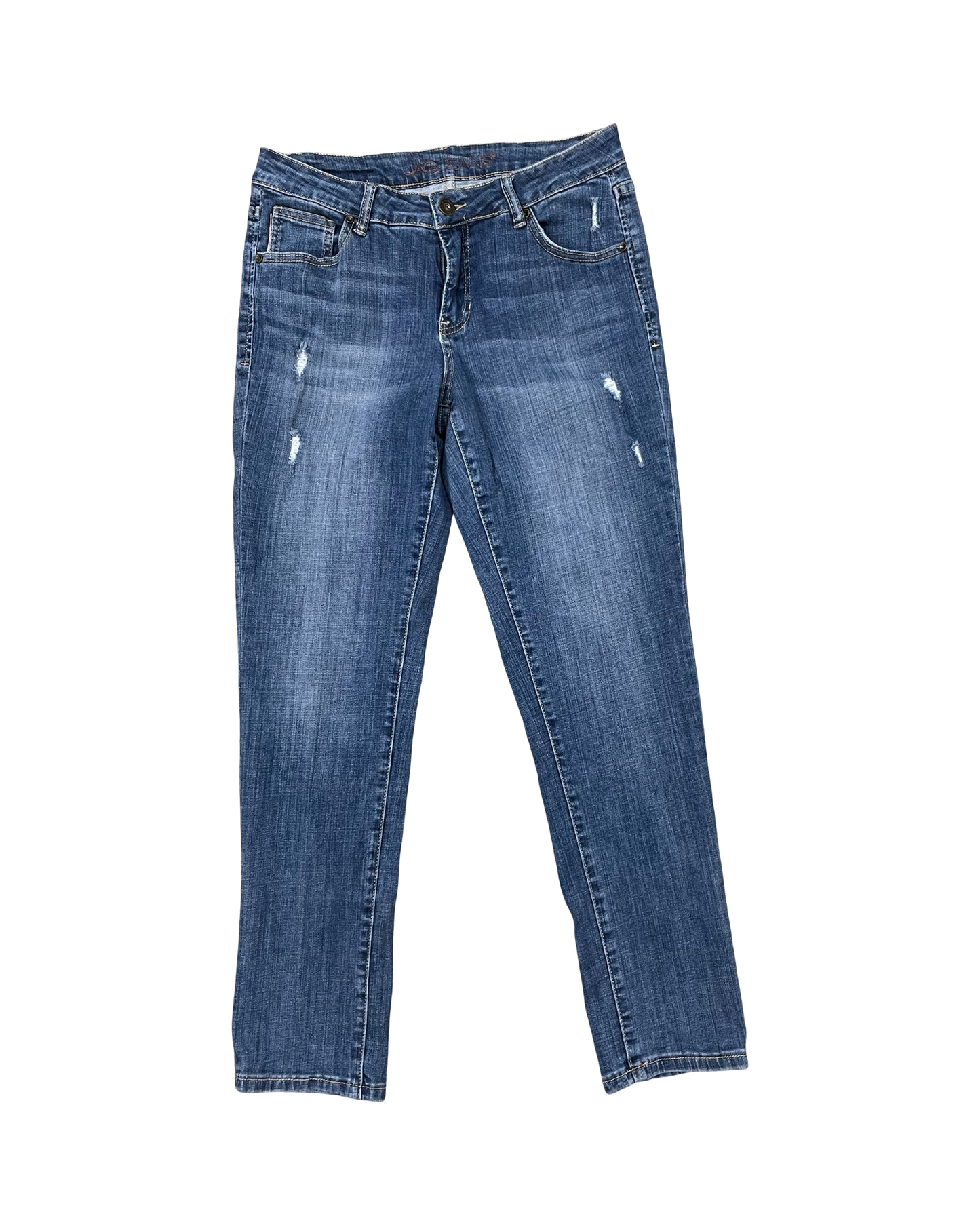 Jeans Boot Cut By Jag In Blue Denim, Size:10