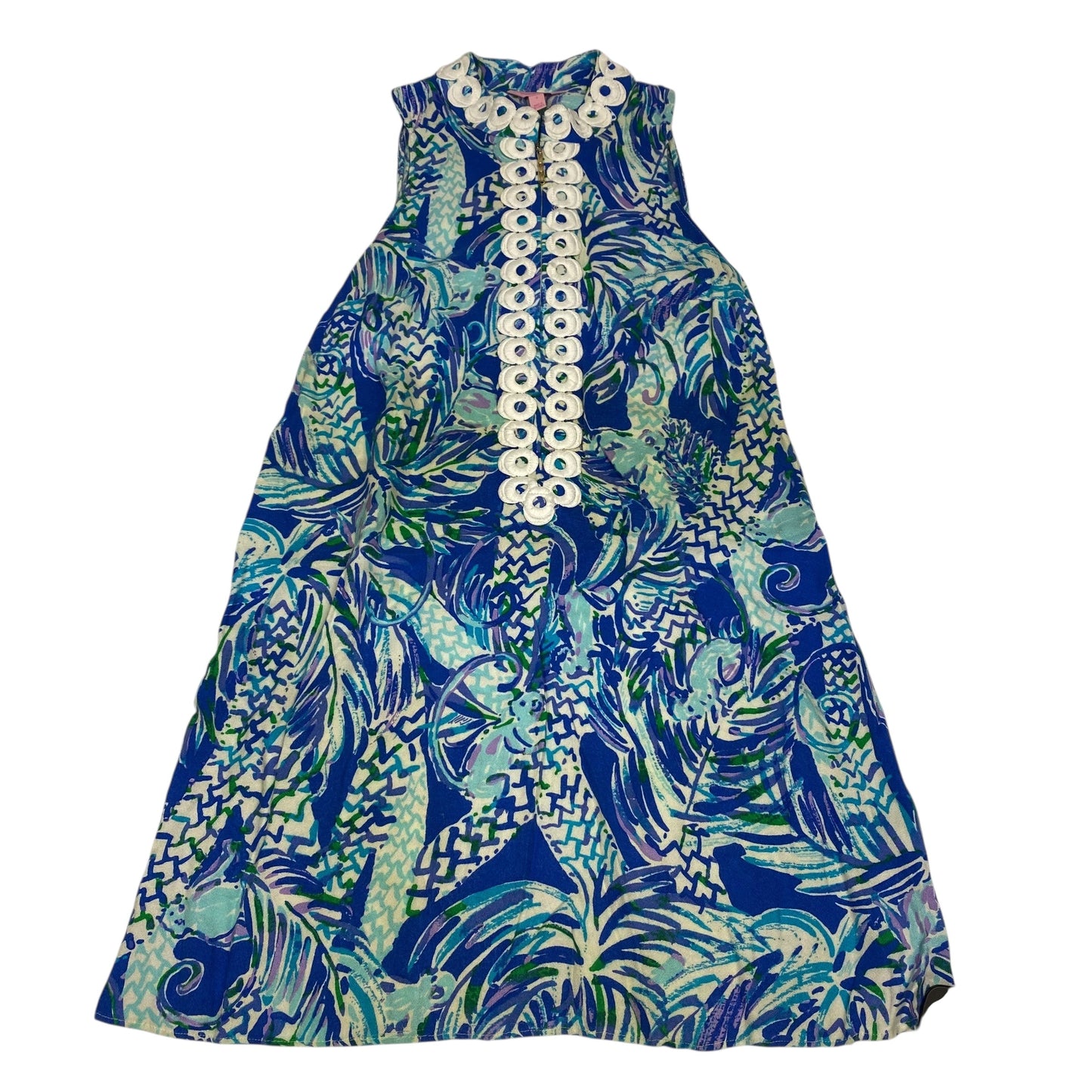 Dress Designer By Lilly Pulitzer In Blue, Size:S