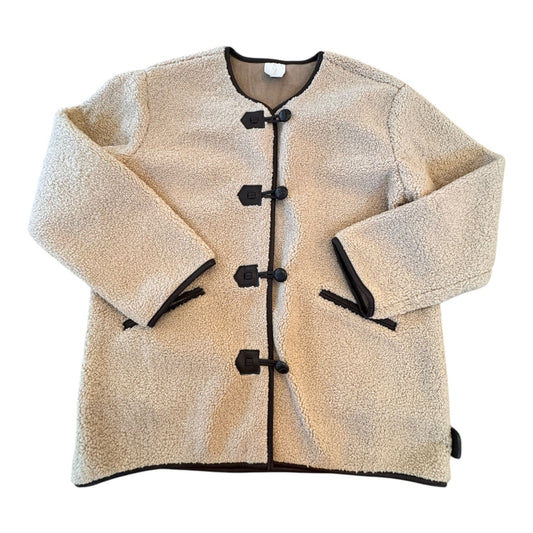 Jacket Faux Fur & Sherpa By Joie In Taupe, Size:L