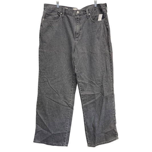 Jeans Wide Leg By Universal Thread In Grey Denim, Size:18